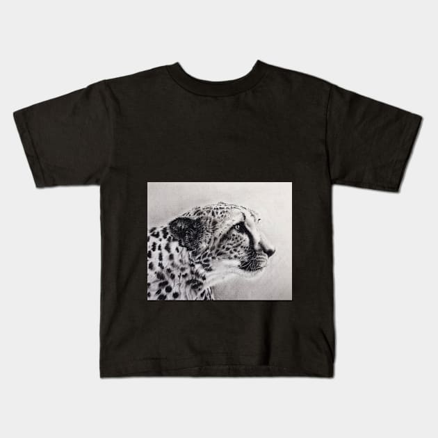 Cheetah Kids T-Shirt by SabinasArts